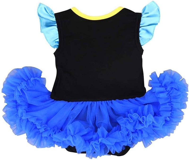 HIHCBF Baby Girls 1st Christmas Outfit Anna Costume Princess Birthday Romper Tutu Dress w/Headband Shoes - Image 3
